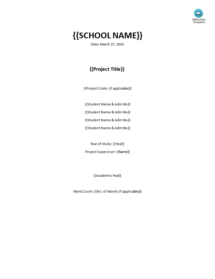 Diploma Cover Page main image