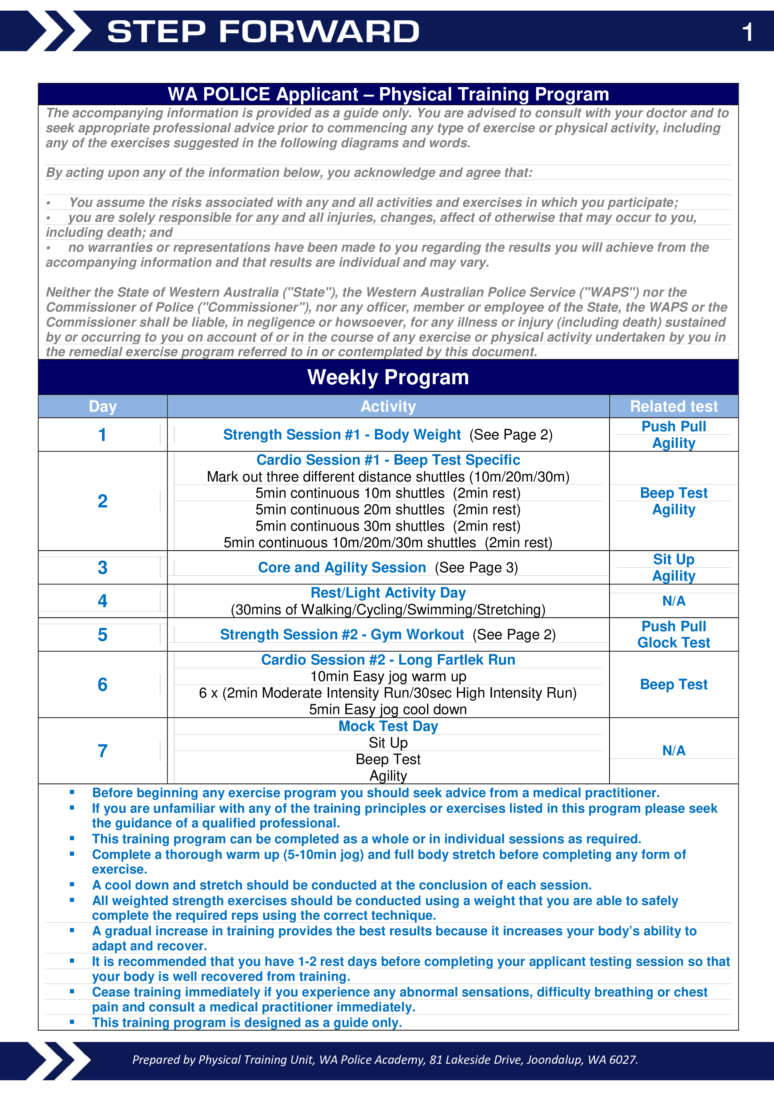 weekly gym workout schedule template