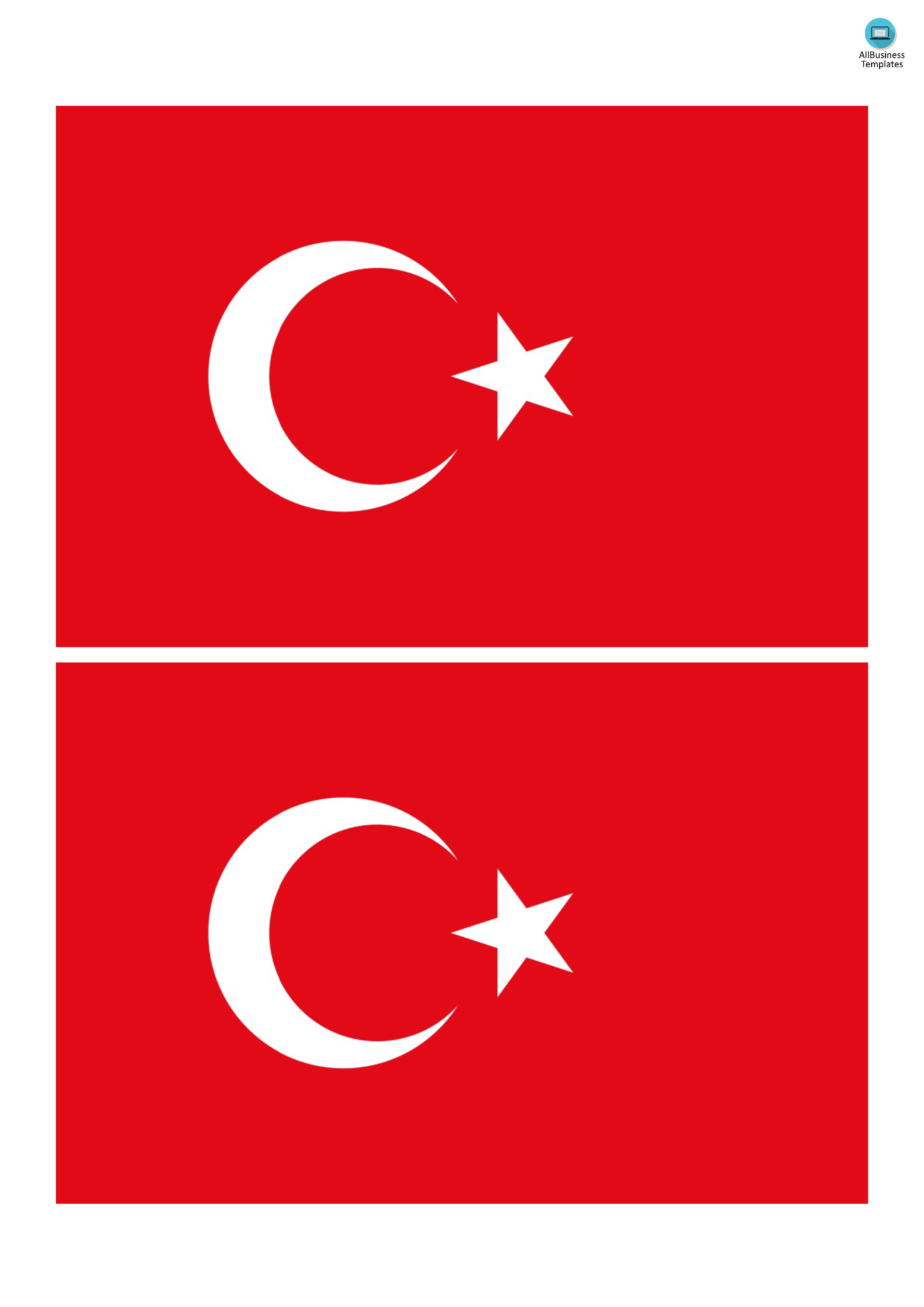 Turkey Flag 模板