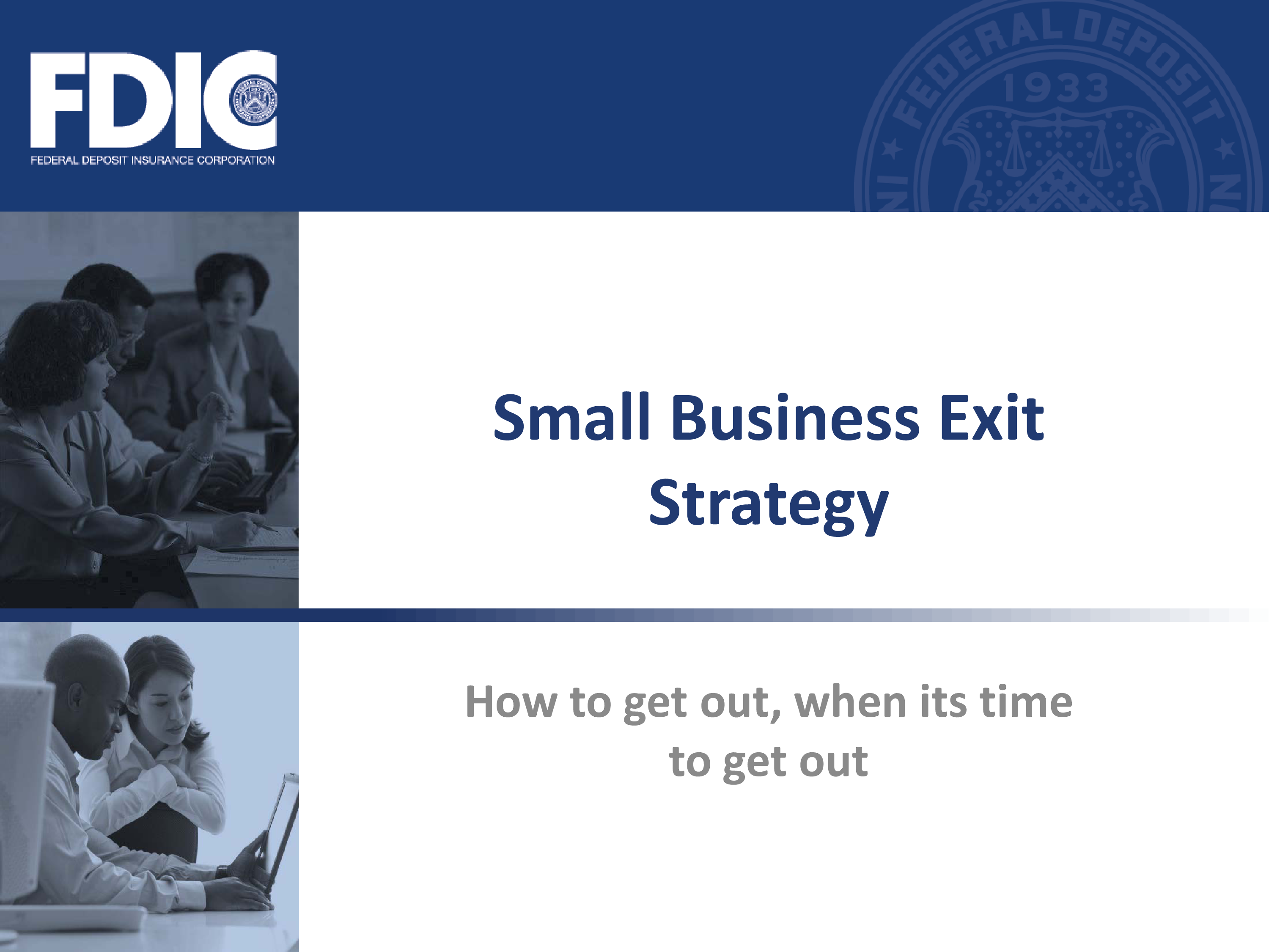 small business exit strategy Hauptschablonenbild