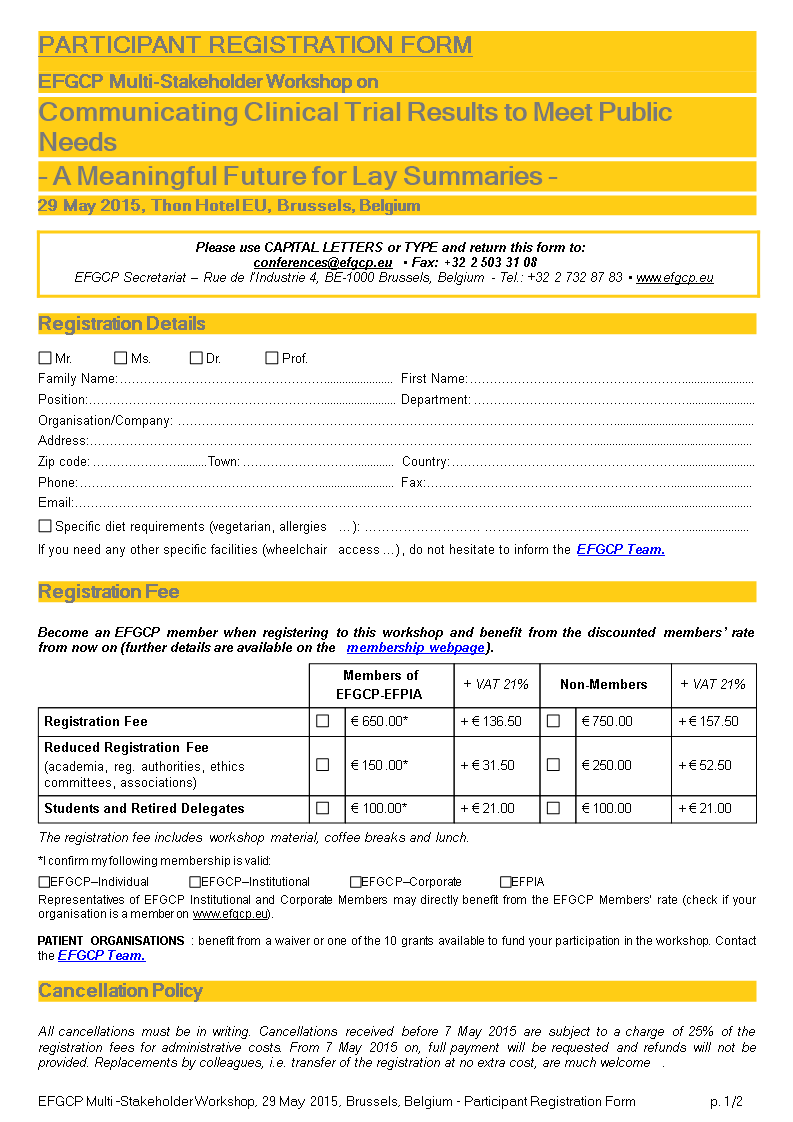 participant registration form template