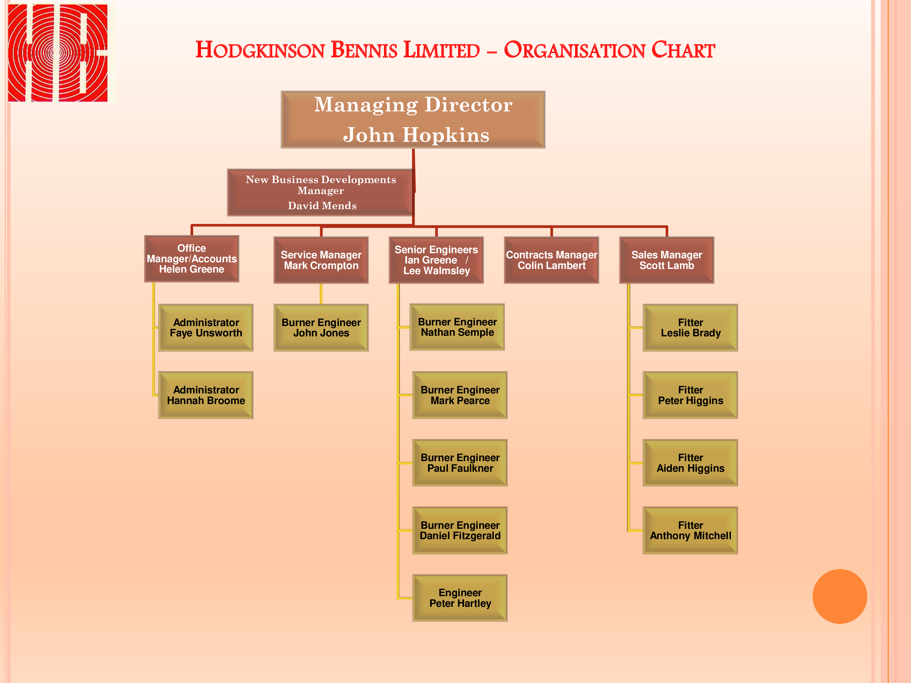 business organizational chart template