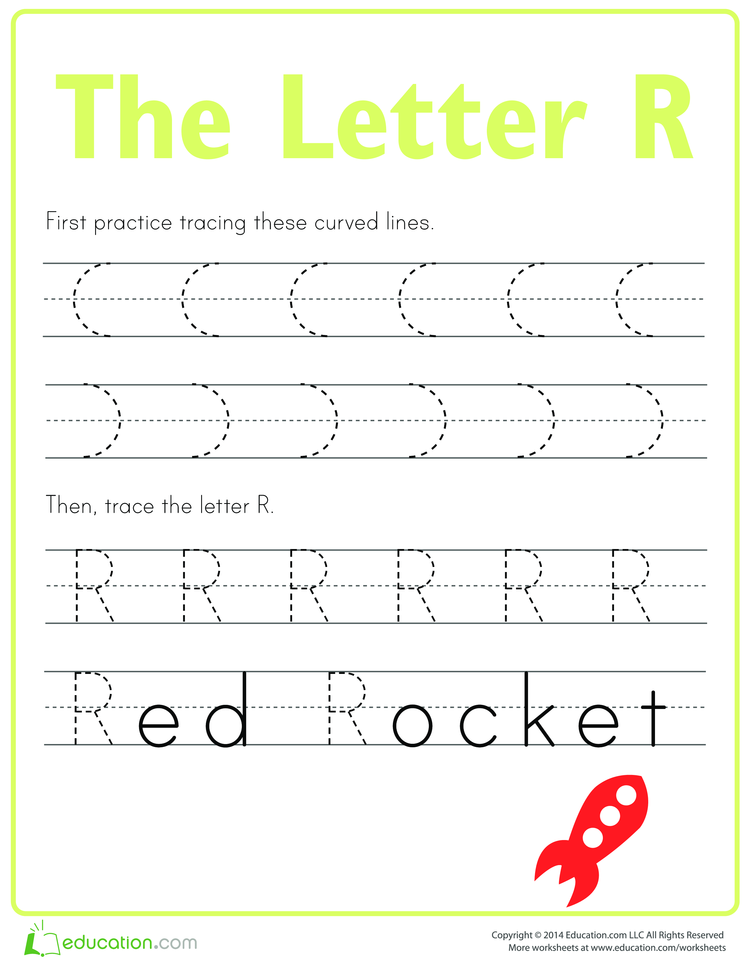 Learn to write letter R main image