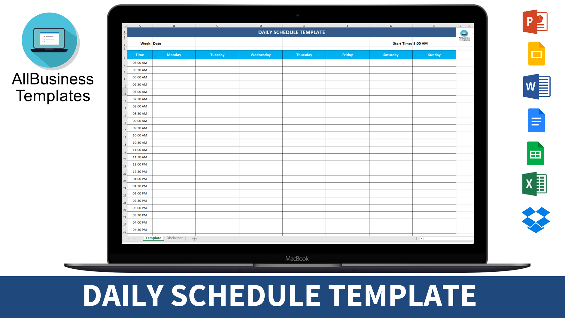 Daily Schedule Template main image