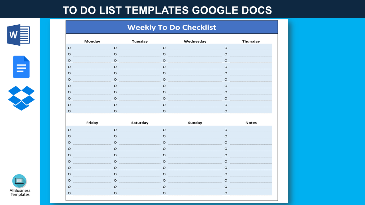 To Do List Template 模板