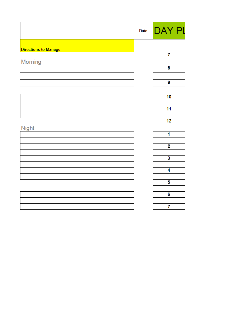 daily checklist worksheet xls plantilla imagen principal