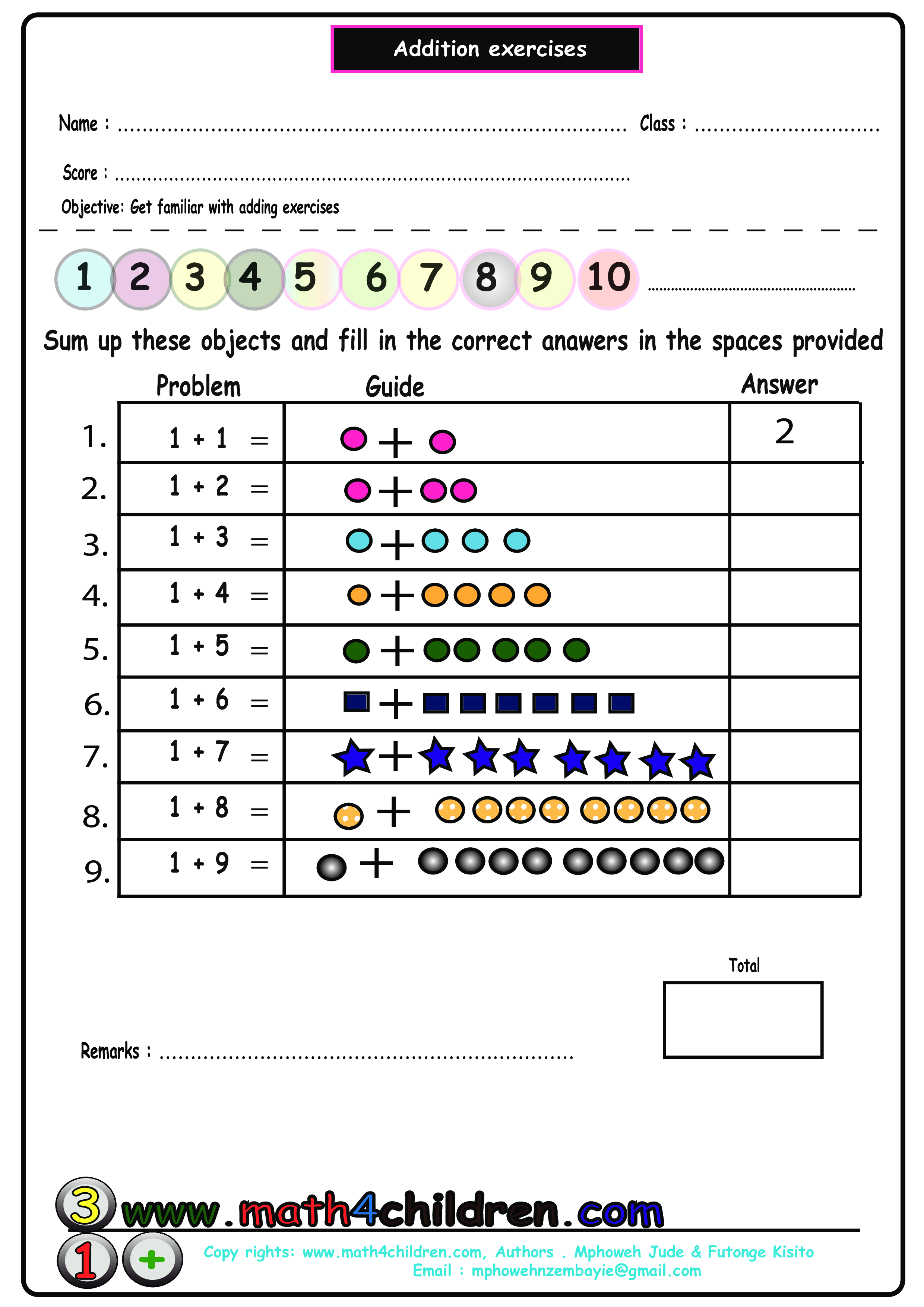 adding 1 more numbers Hauptschablonenbild