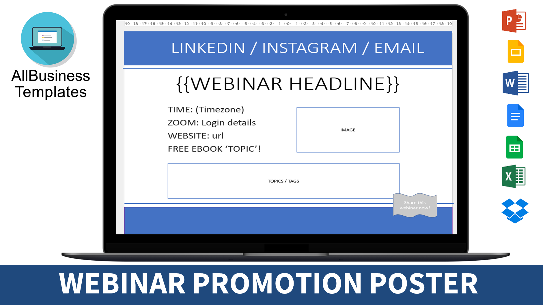 webinar flyer template template