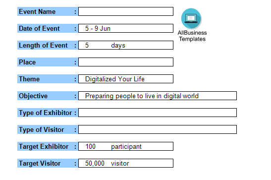 event begroting spreadsheet template voorbeeld afbeelding 