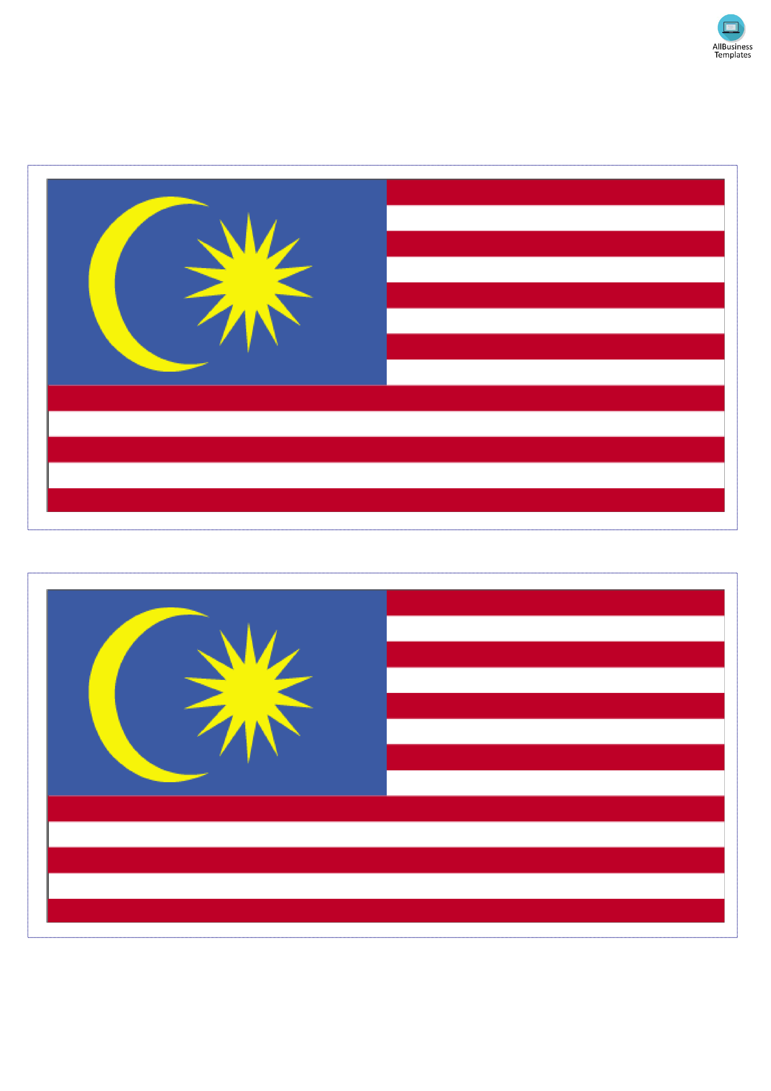 malaysia flag template