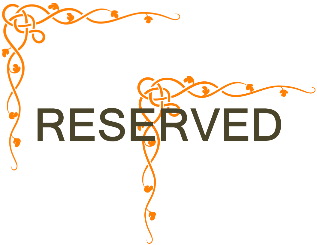 restaurant reserved sign template