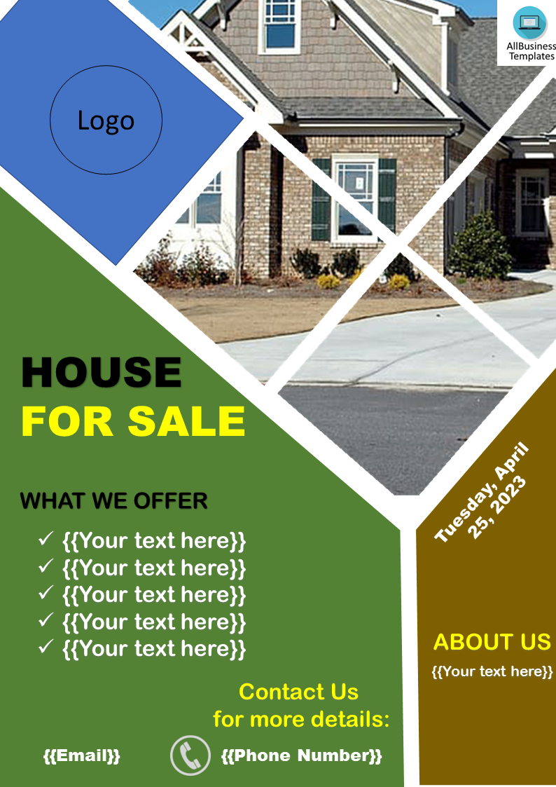 house for sale template
