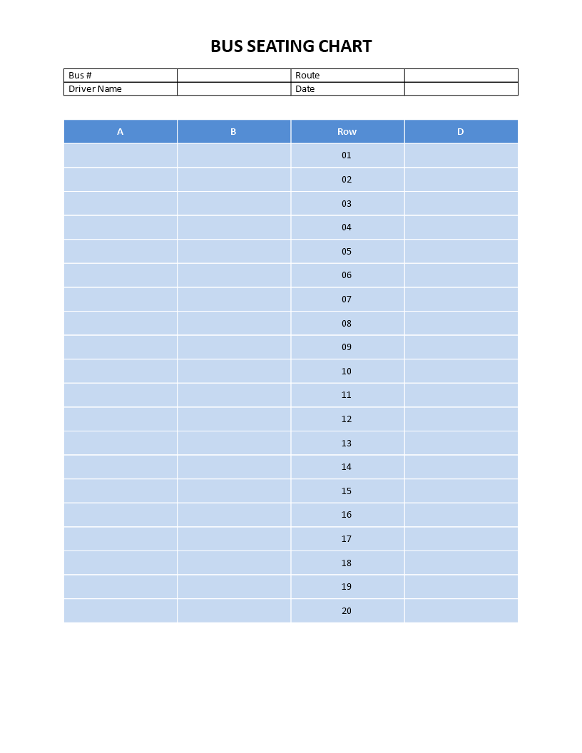 school bus seating chart plantilla imagen principal