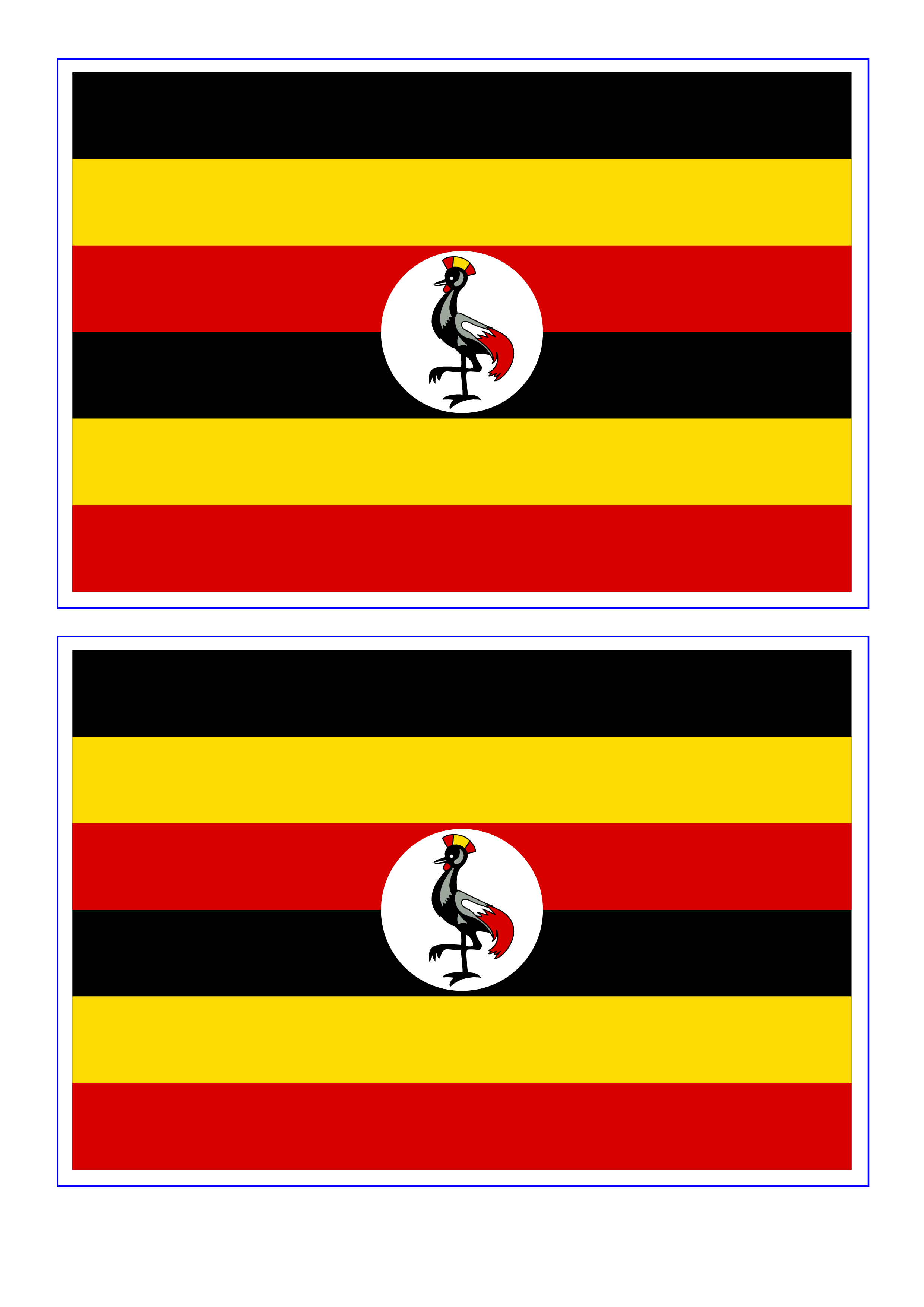 uganda flag Hauptschablonenbild