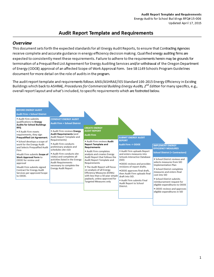 professional audit report word Hauptschablonenbild