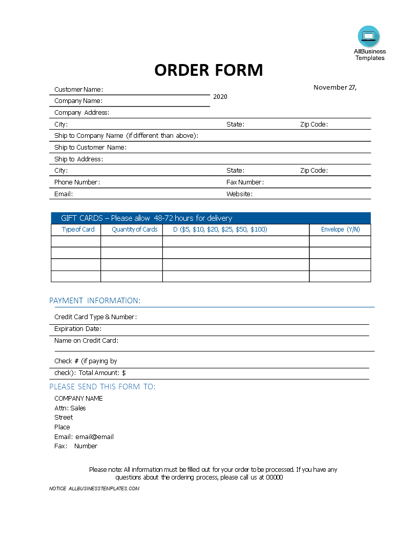 Format Corporate Sales Order main image
