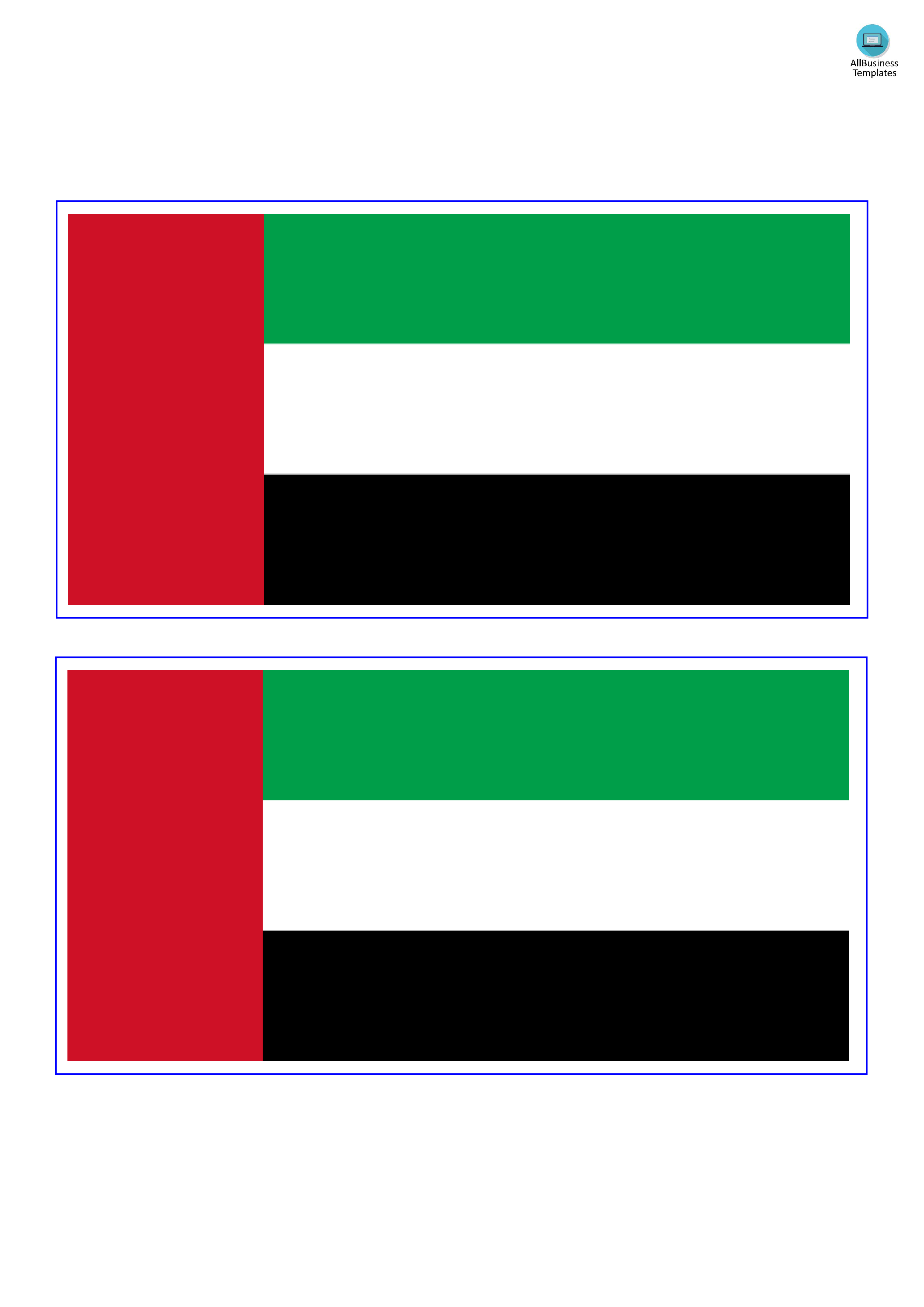 United Arab Emirates Flag