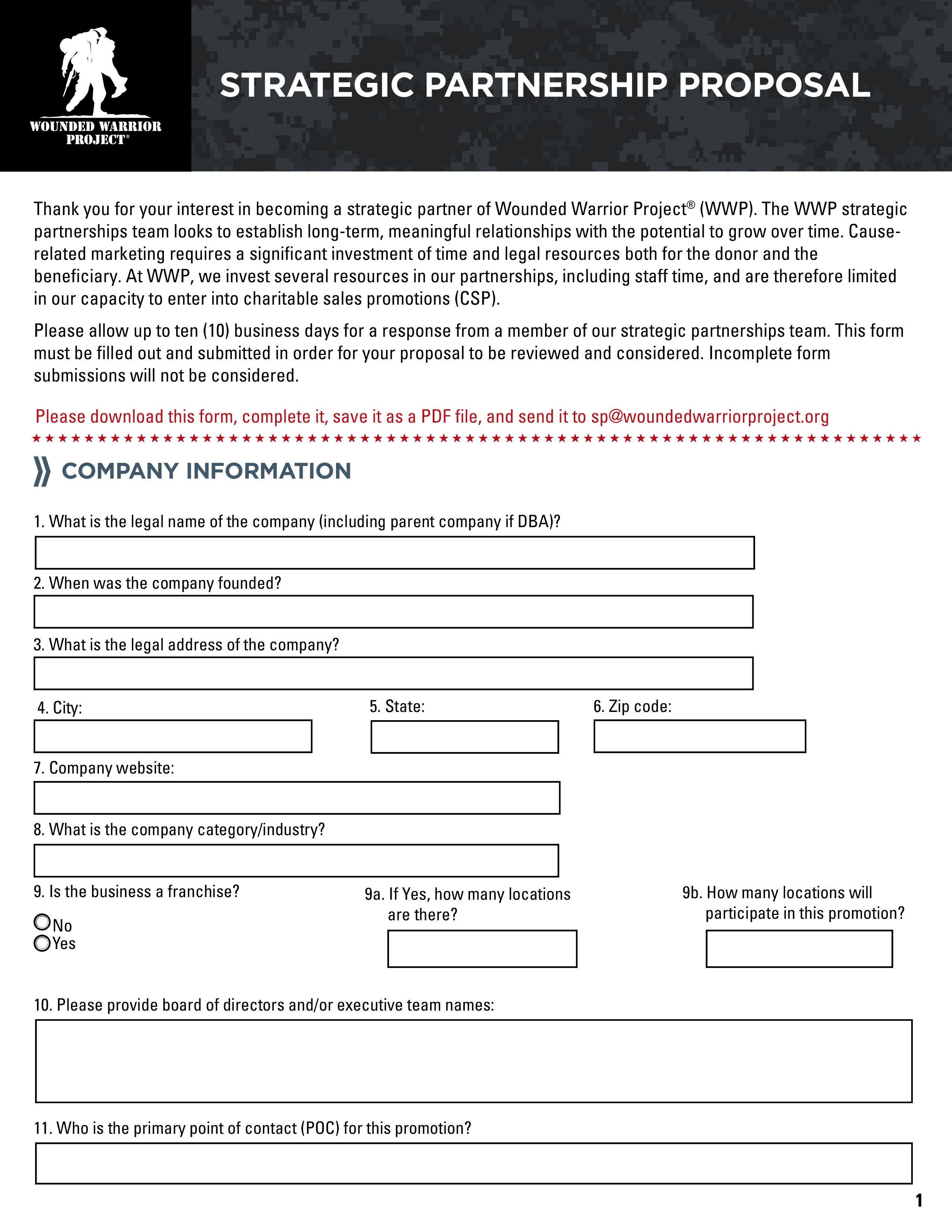 strategic partnership template