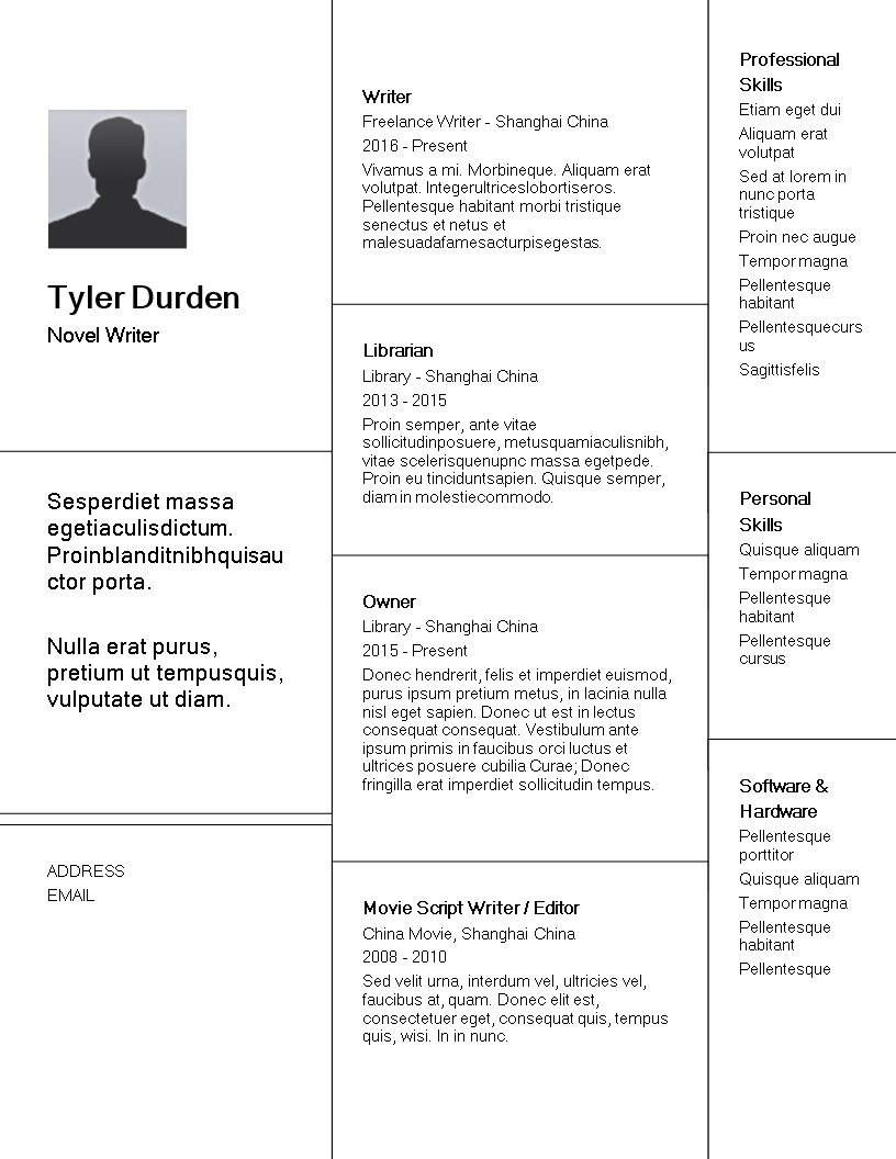 creative resume writer voorbeeld afbeelding 