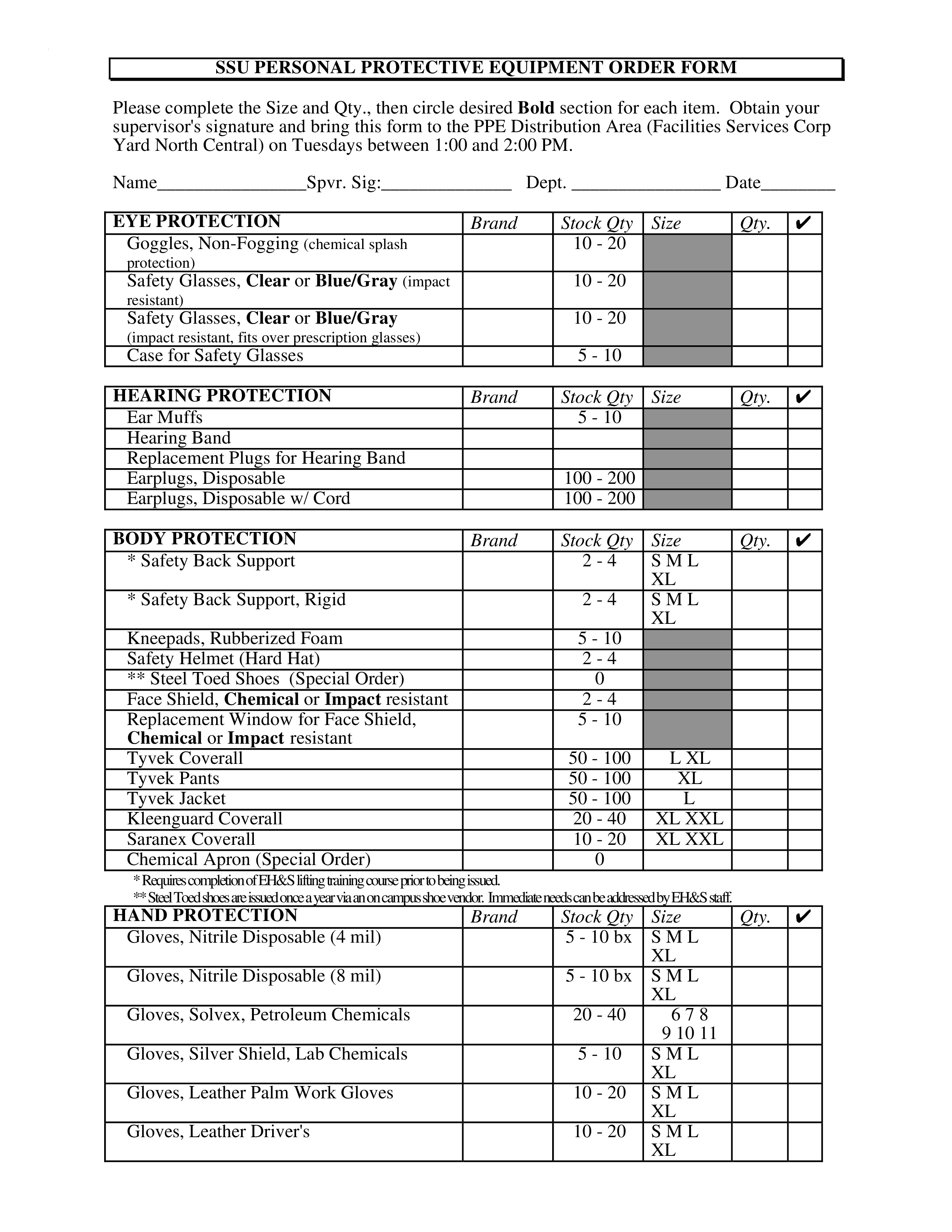 sample equipment order pdf form voorbeeld afbeelding 