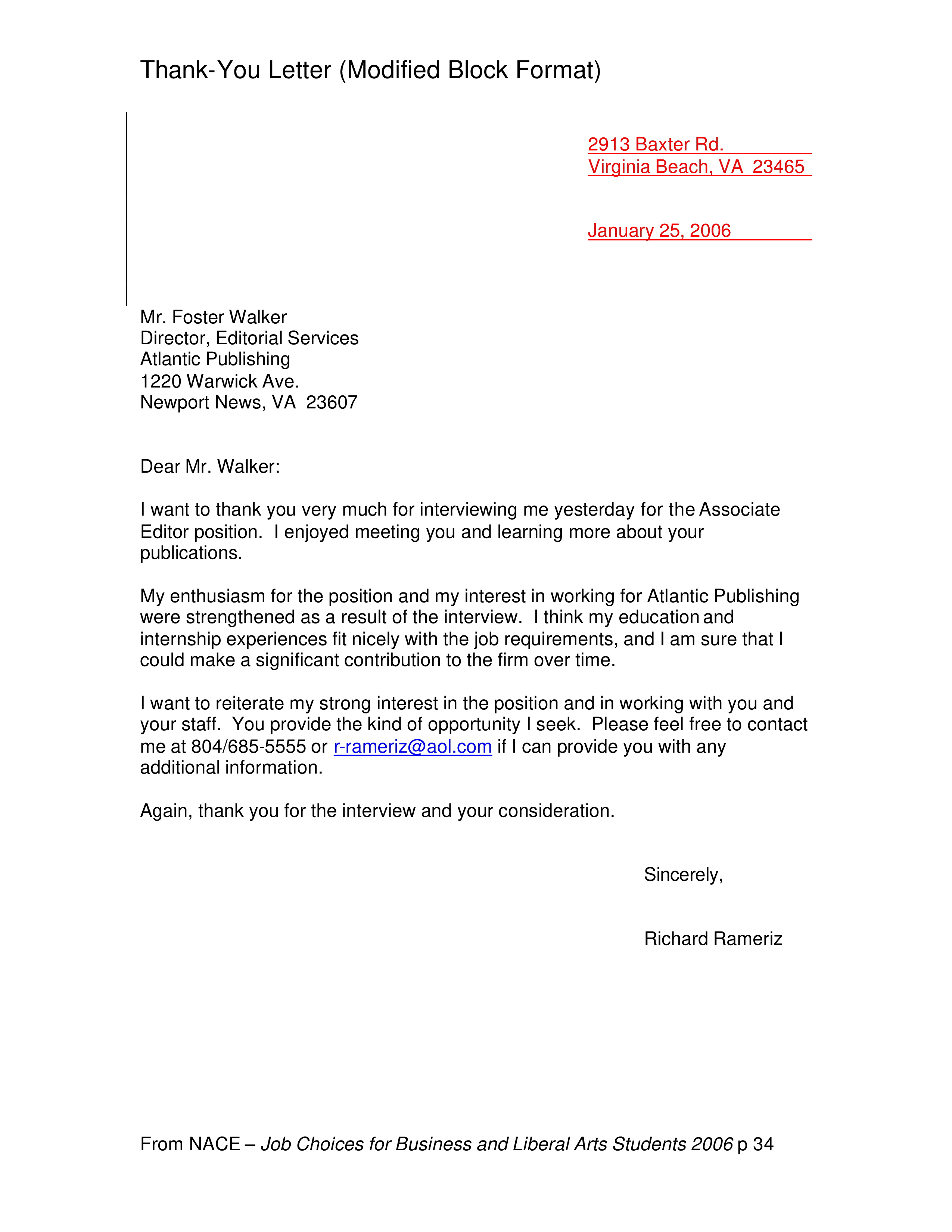 business thank you letter format voorbeeld afbeelding 