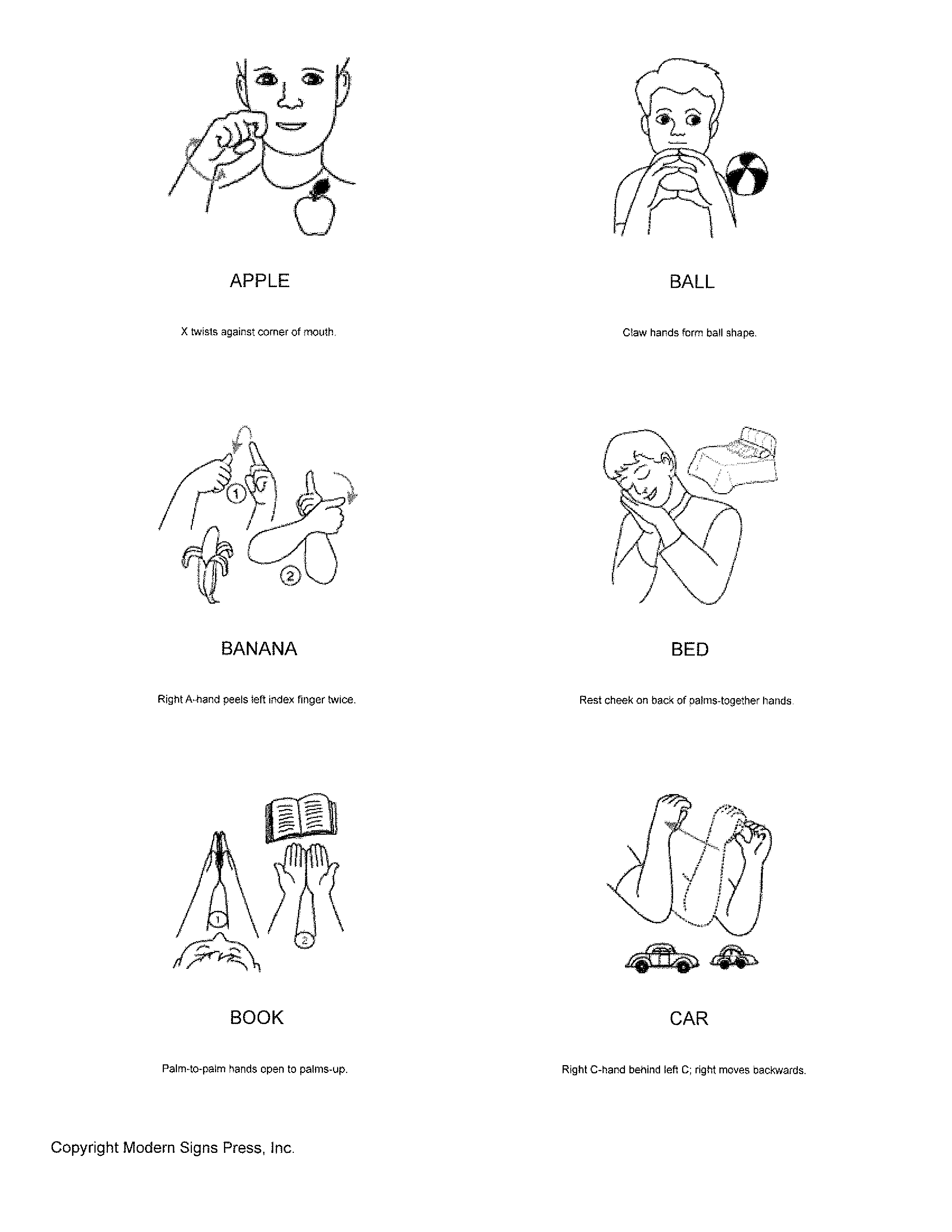 Basic Baby Sign Language Chart | Templates at allbusinesstemplates.com