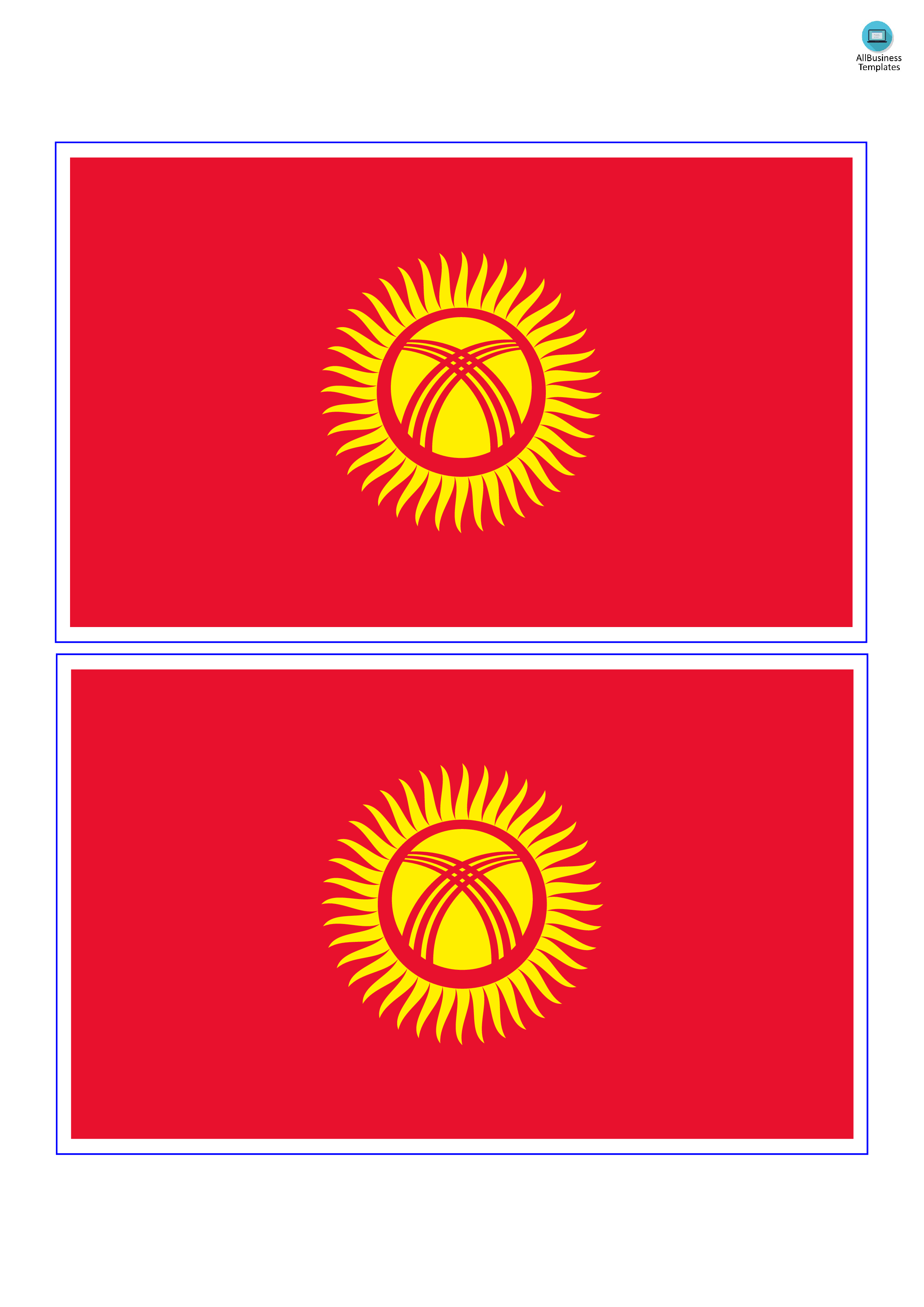 kyrgyzstan flag modèles