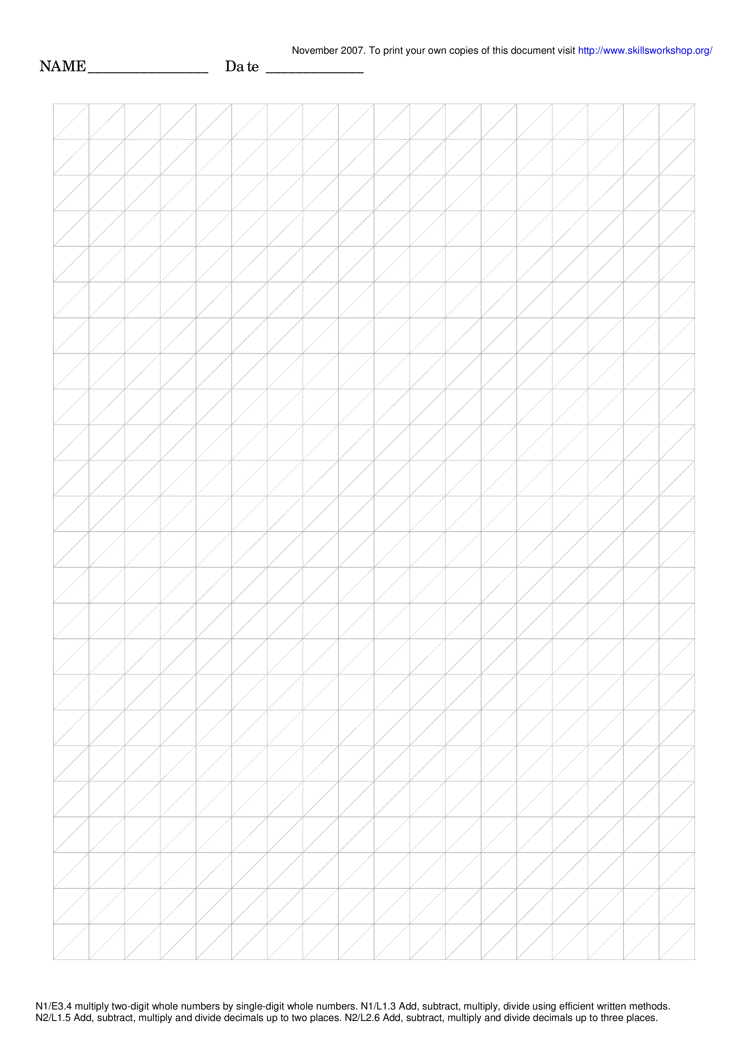 printable diagonal grid paper modèles