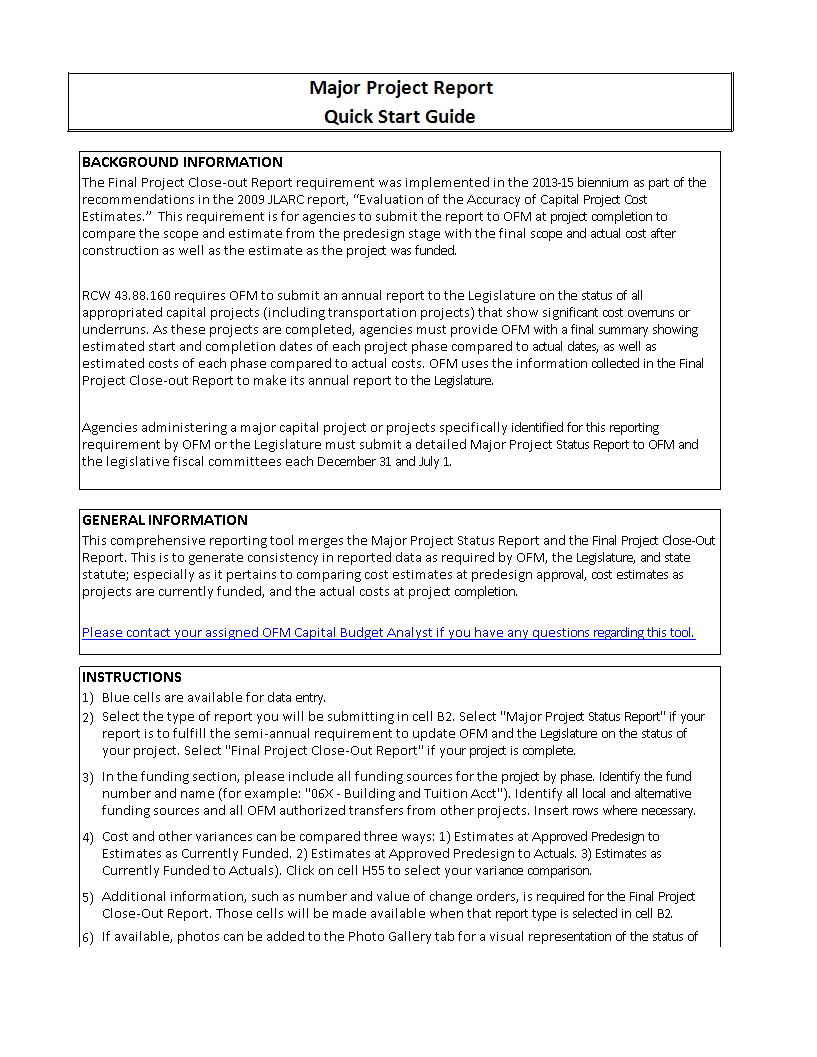 Kostenloses status report template sample Intended For State Report Template