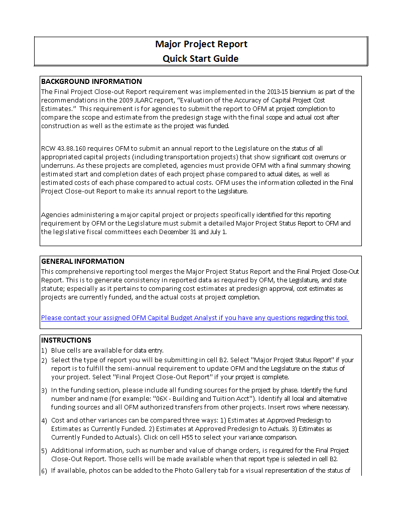 status report template sample main image