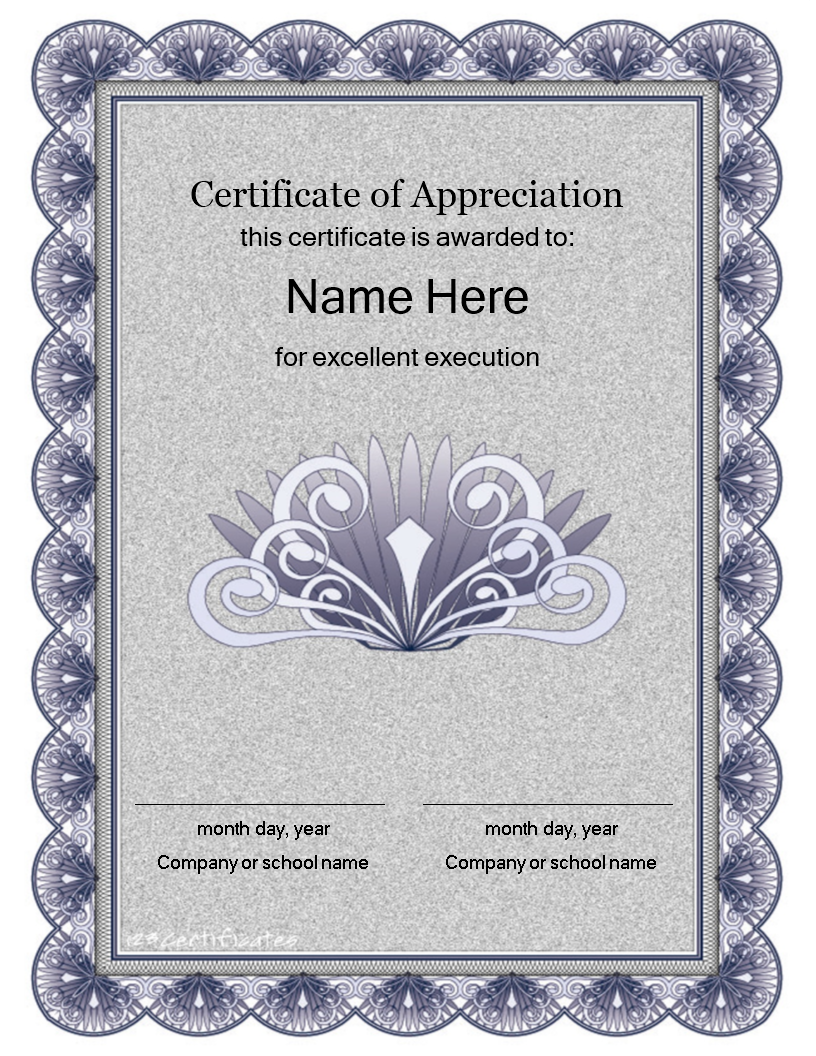 word certificate voorbeeld afbeelding 