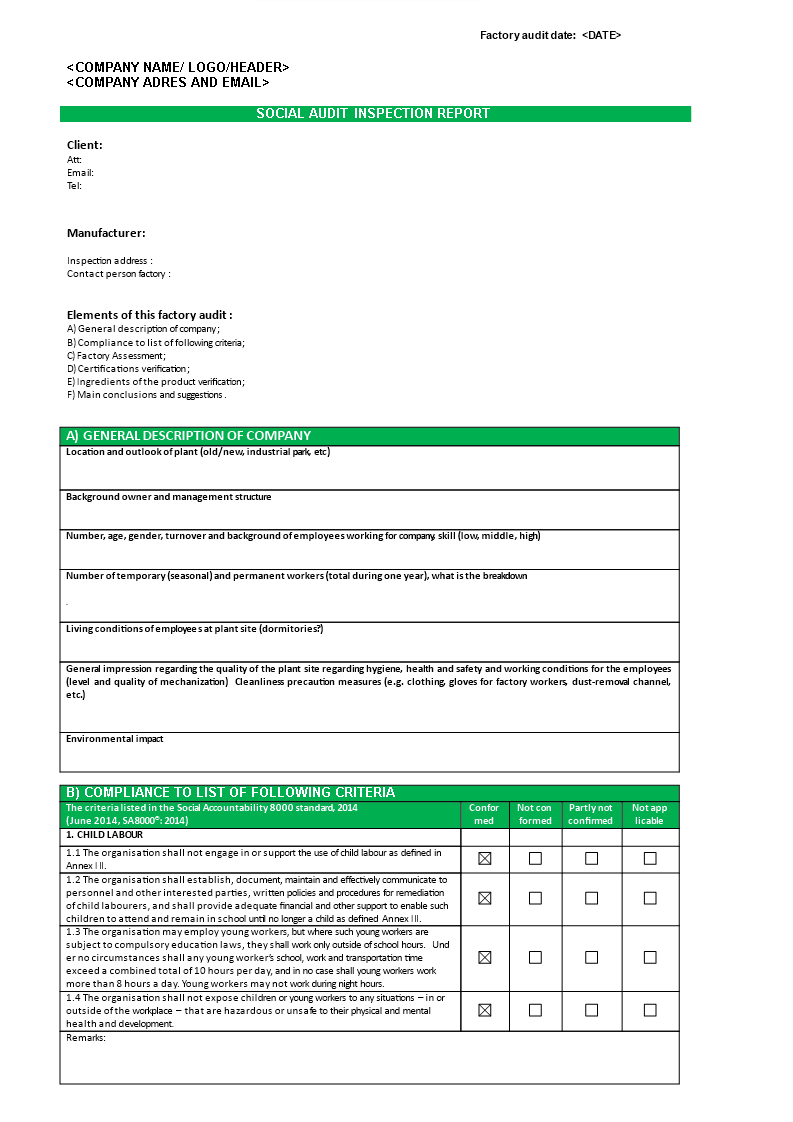 social audit china social accountability 8000 template voorbeeld afbeelding 