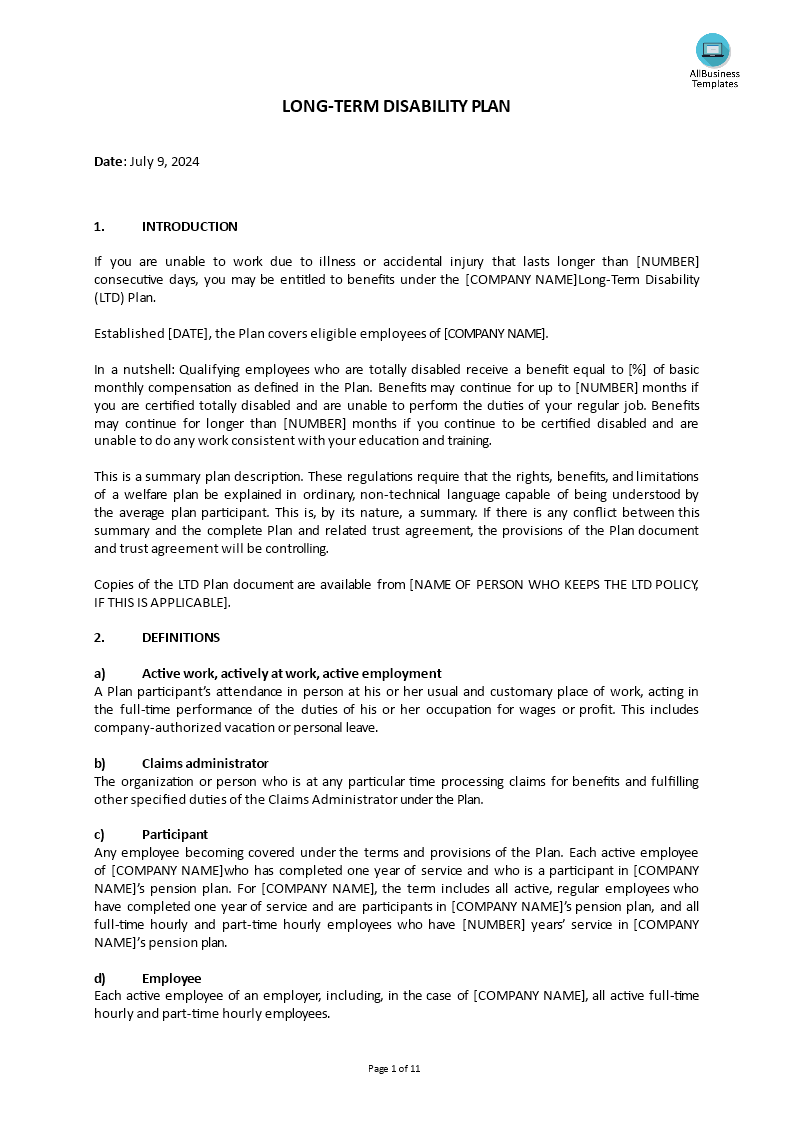 Hr Policy - Disability Plan_Long-Term main image