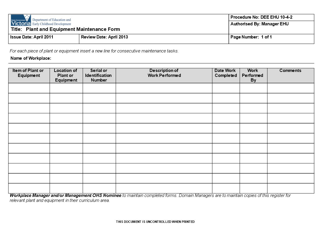 equipment rental tracking modèles