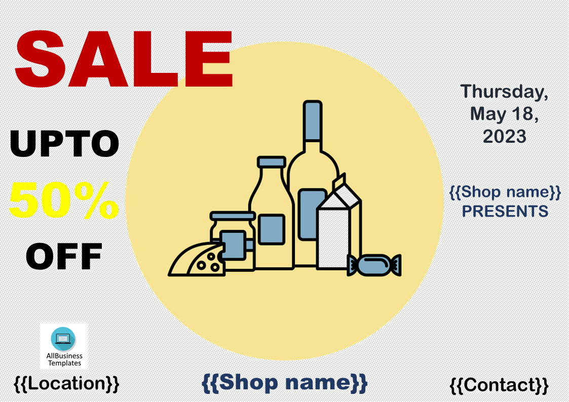 supermarket flyer template