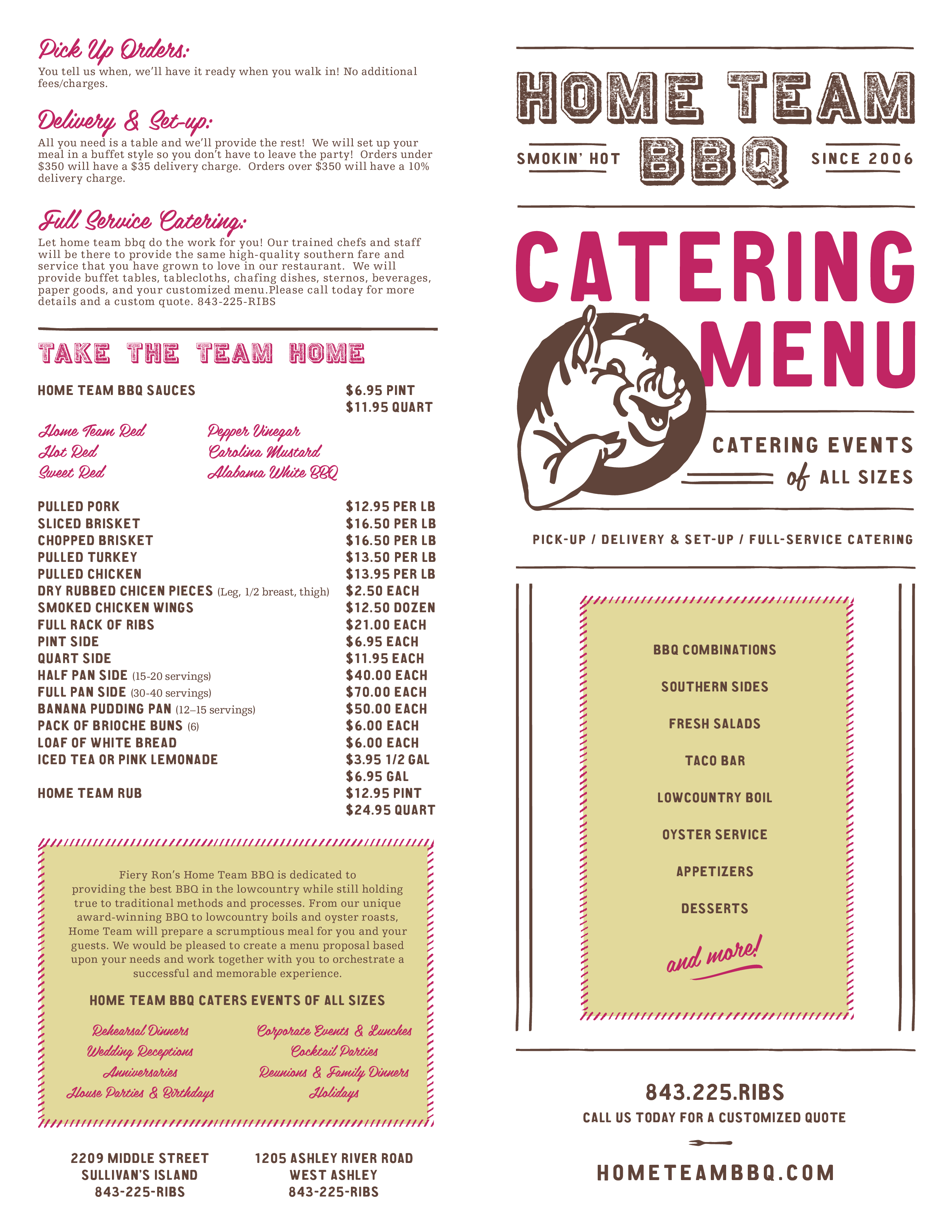 Kostenloses Catering Menu Proposal Throughout Catering Proposal Template