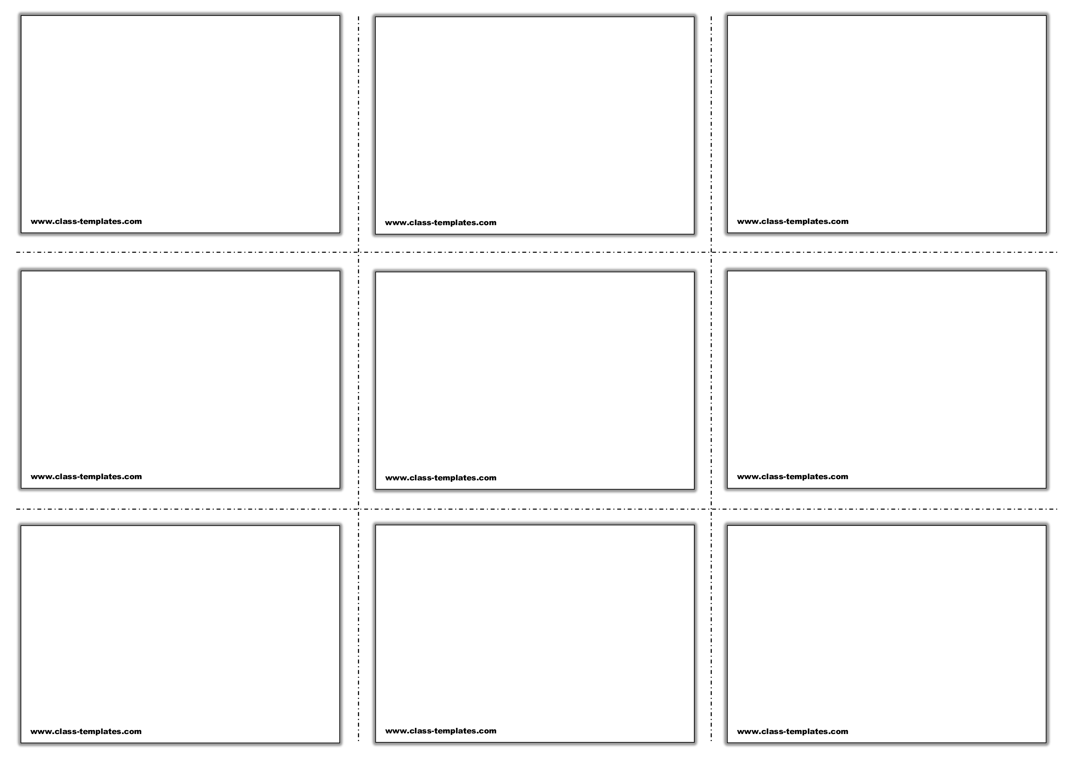 flashcard template voorbeeld afbeelding 