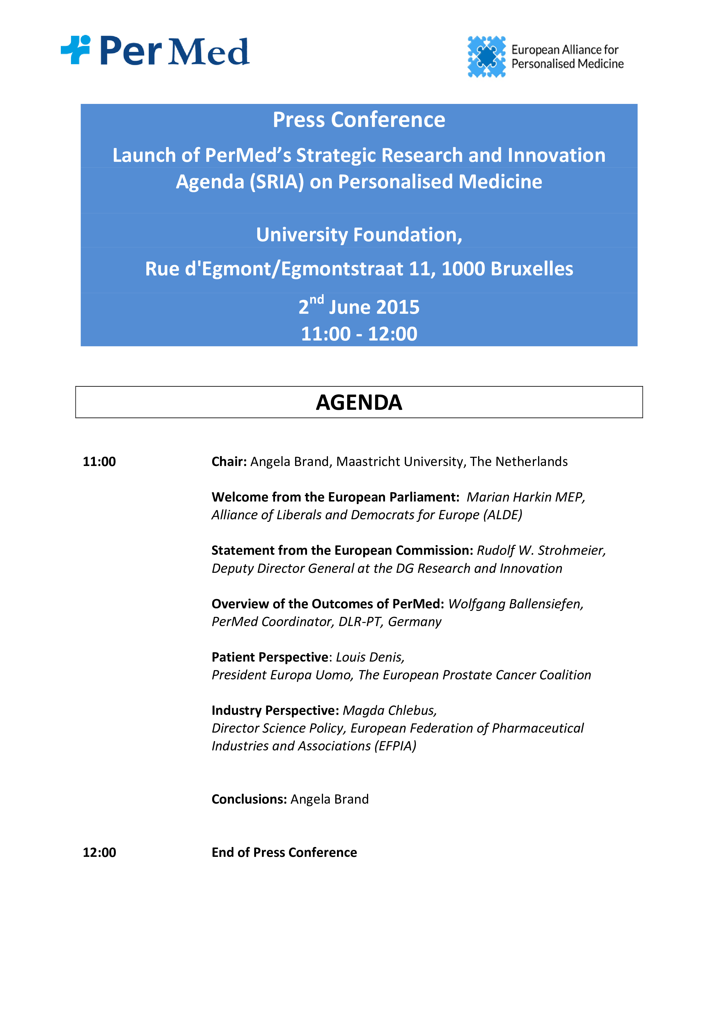 Press Conference Agenda Format Templates At Allbusinesstemplates