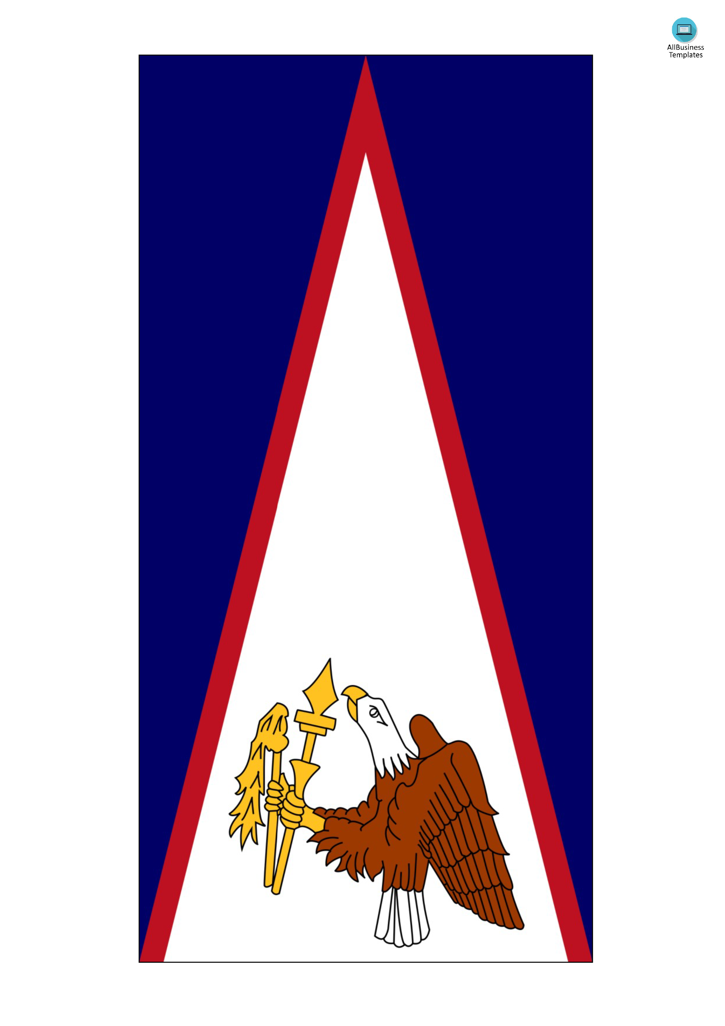 american samoa flag voorbeeld afbeelding 