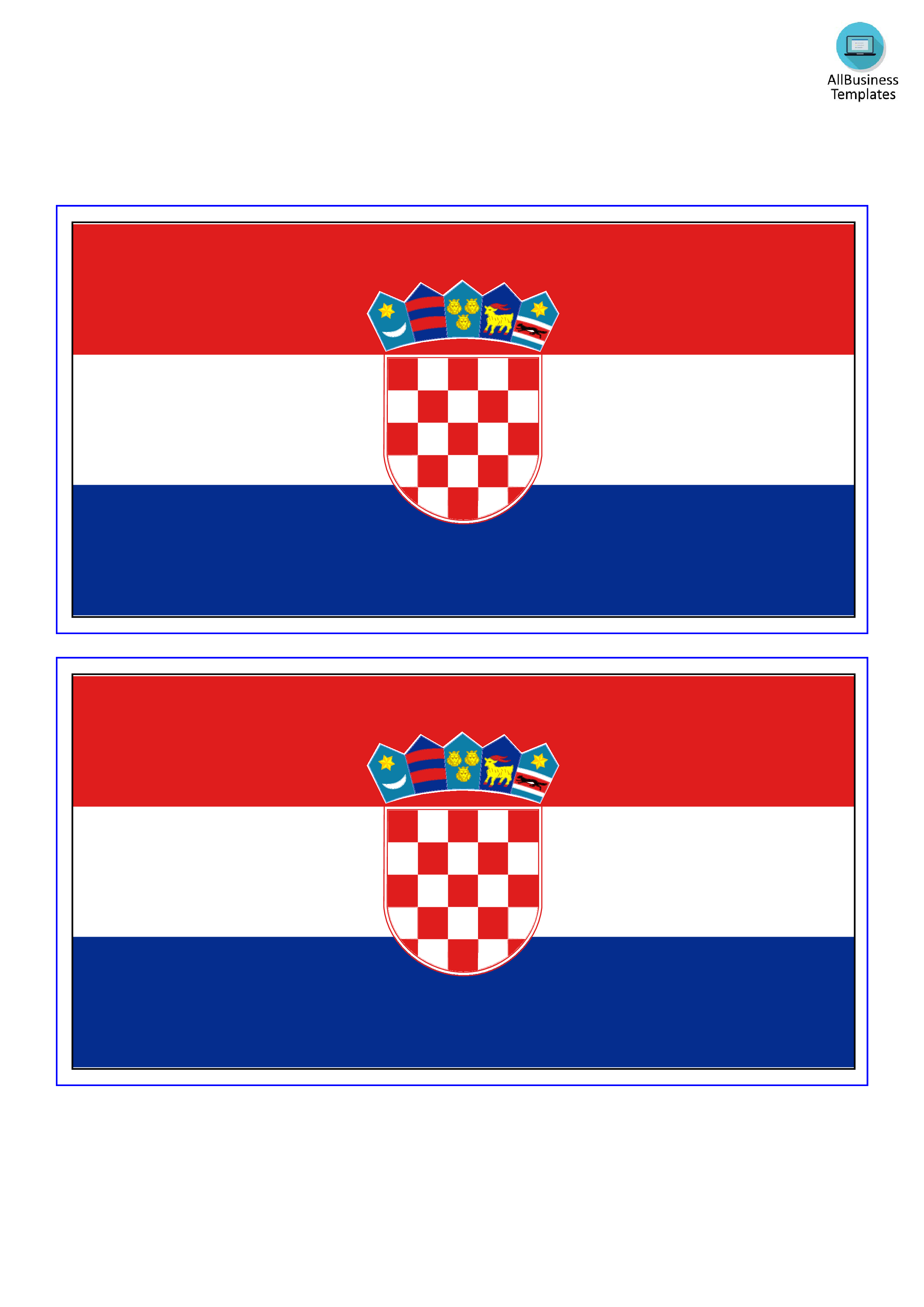 Croatia Flag Templates at