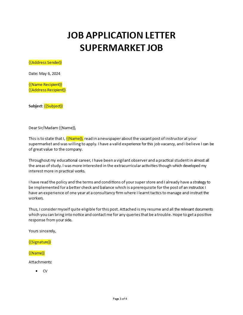 application job work a cashier in supermarket Hauptschablonenbild