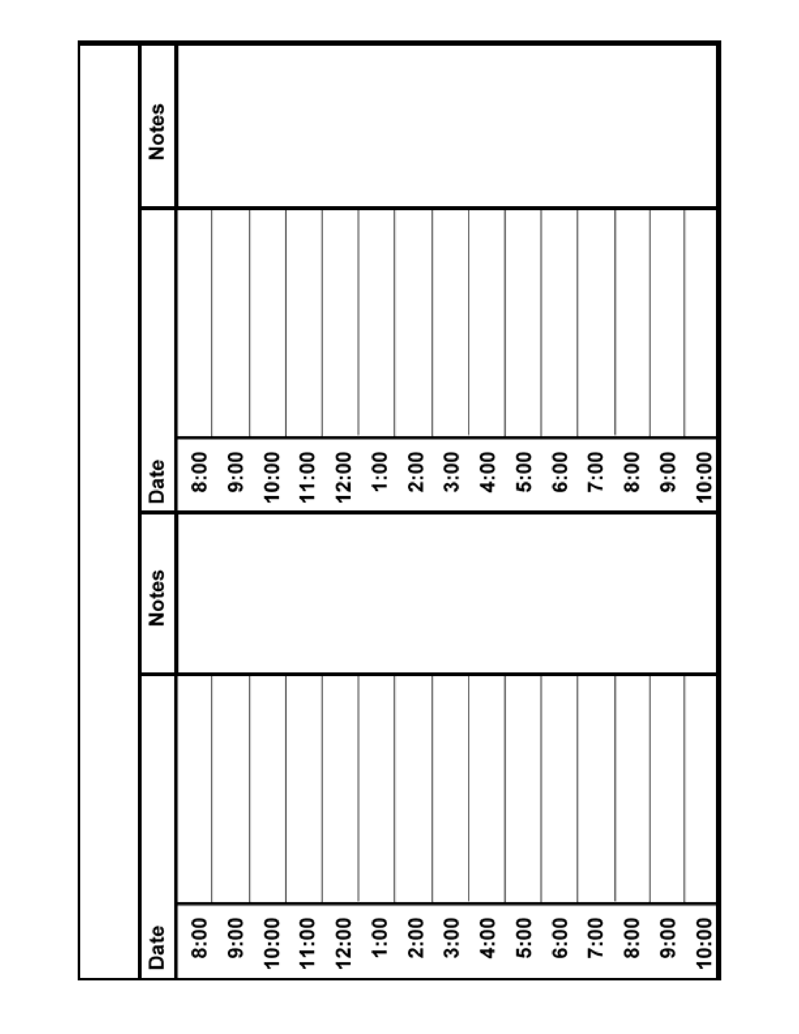 Daily Hourly Planner PDF main image