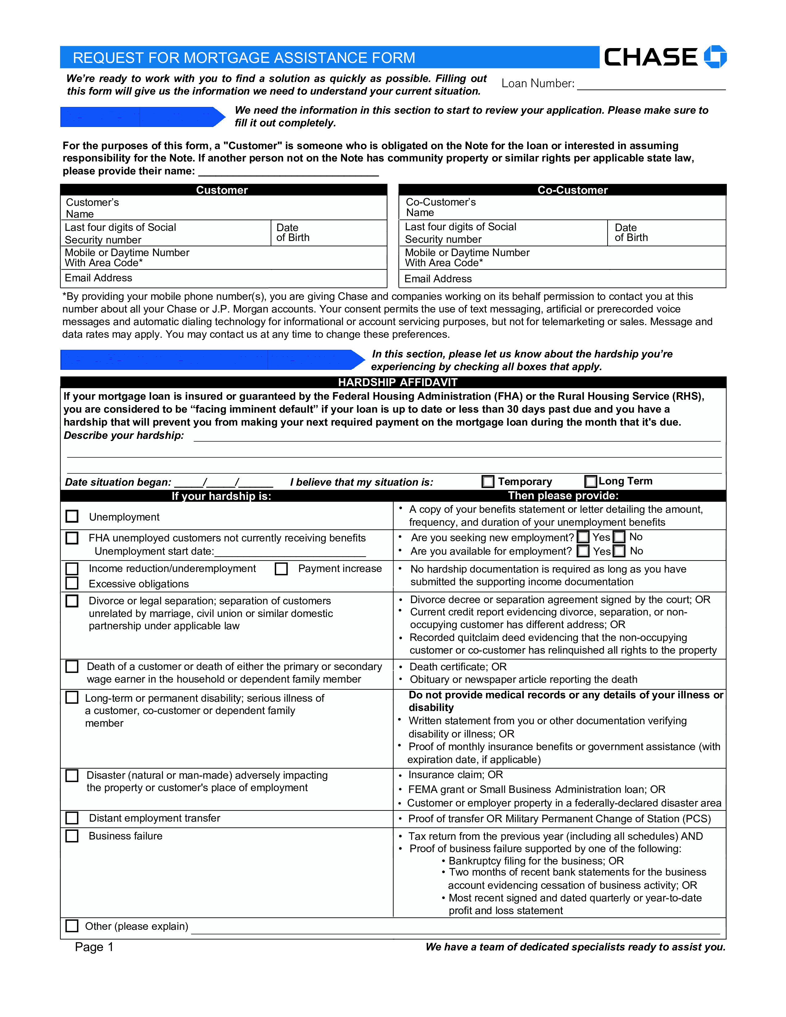 Chase Bank Mortgage Interest Statement 模板