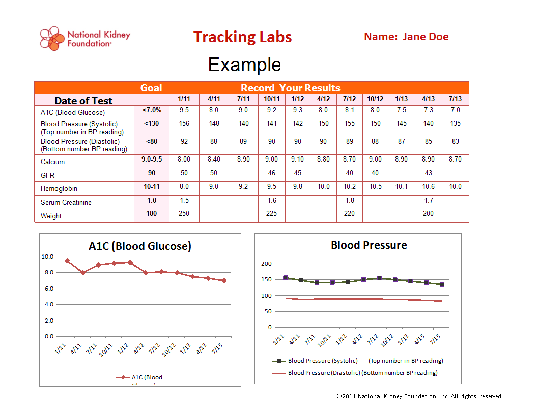 Blood Pressure Log Sheet main image