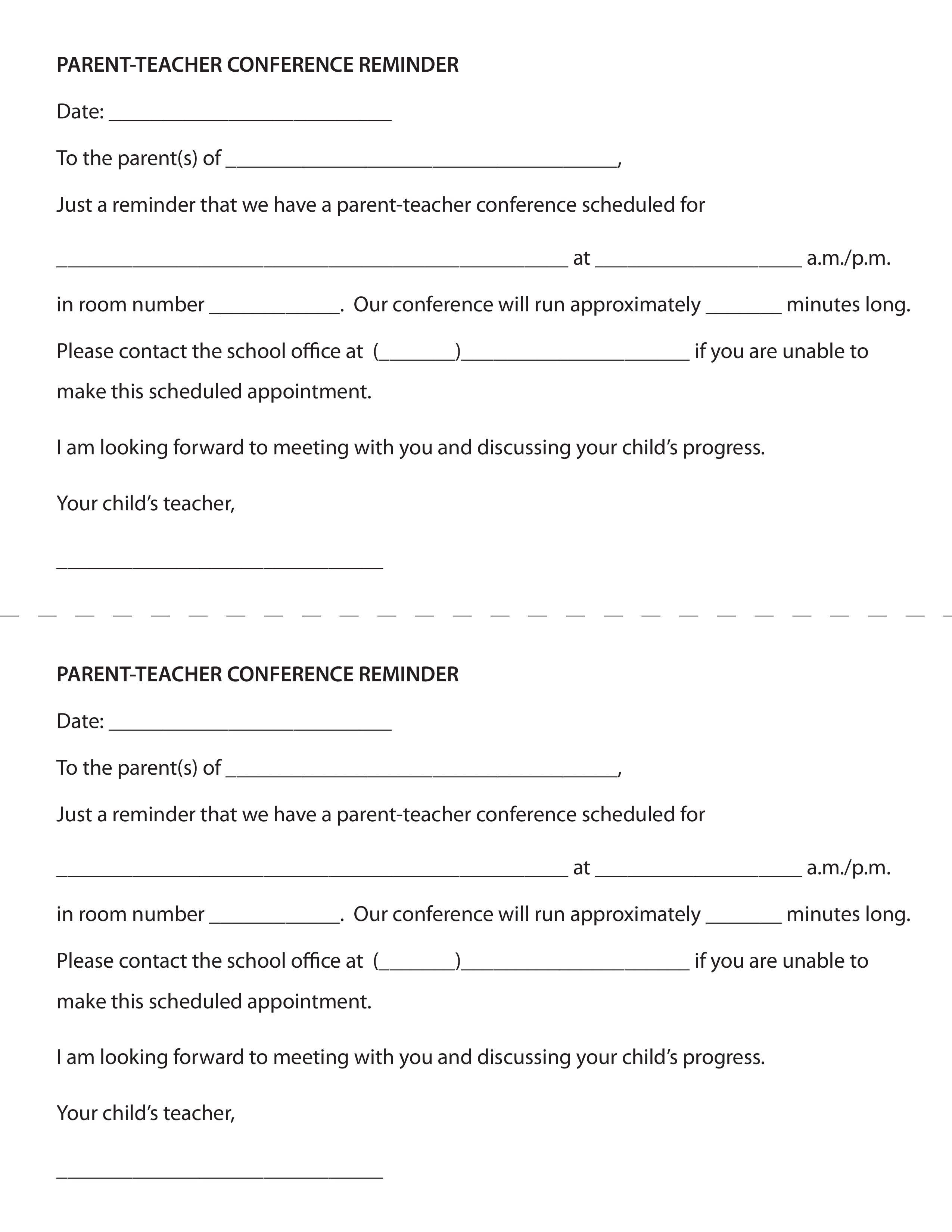 meeting appointment reminder letter sample voorbeeld afbeelding 