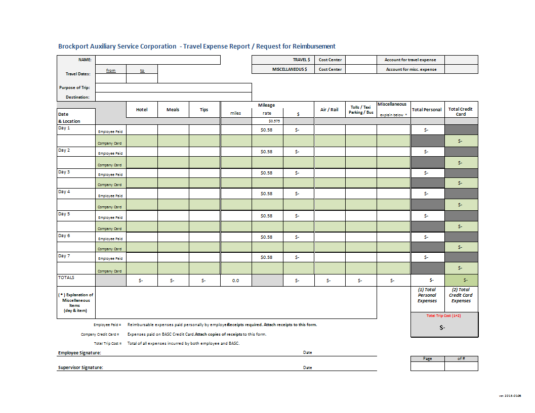 request reimbursement and travel expense report template plantilla imagen principal