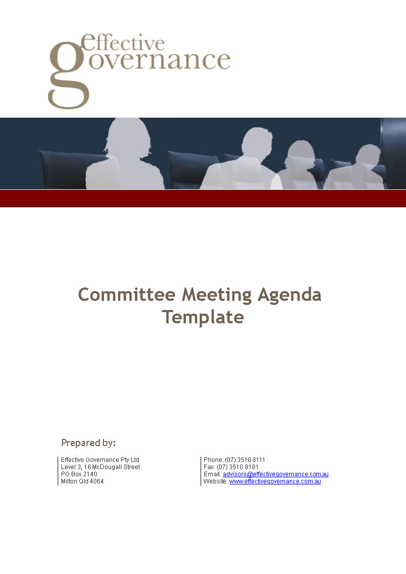 committee meeting agenda plantilla imagen principal