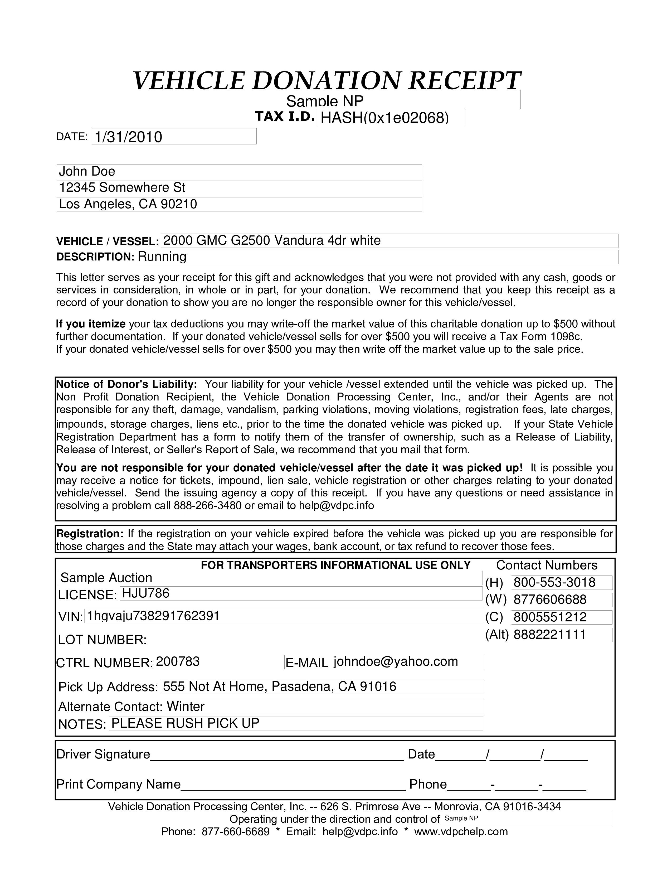 Car Donation Letter Template from www.allbusinesstemplates.com