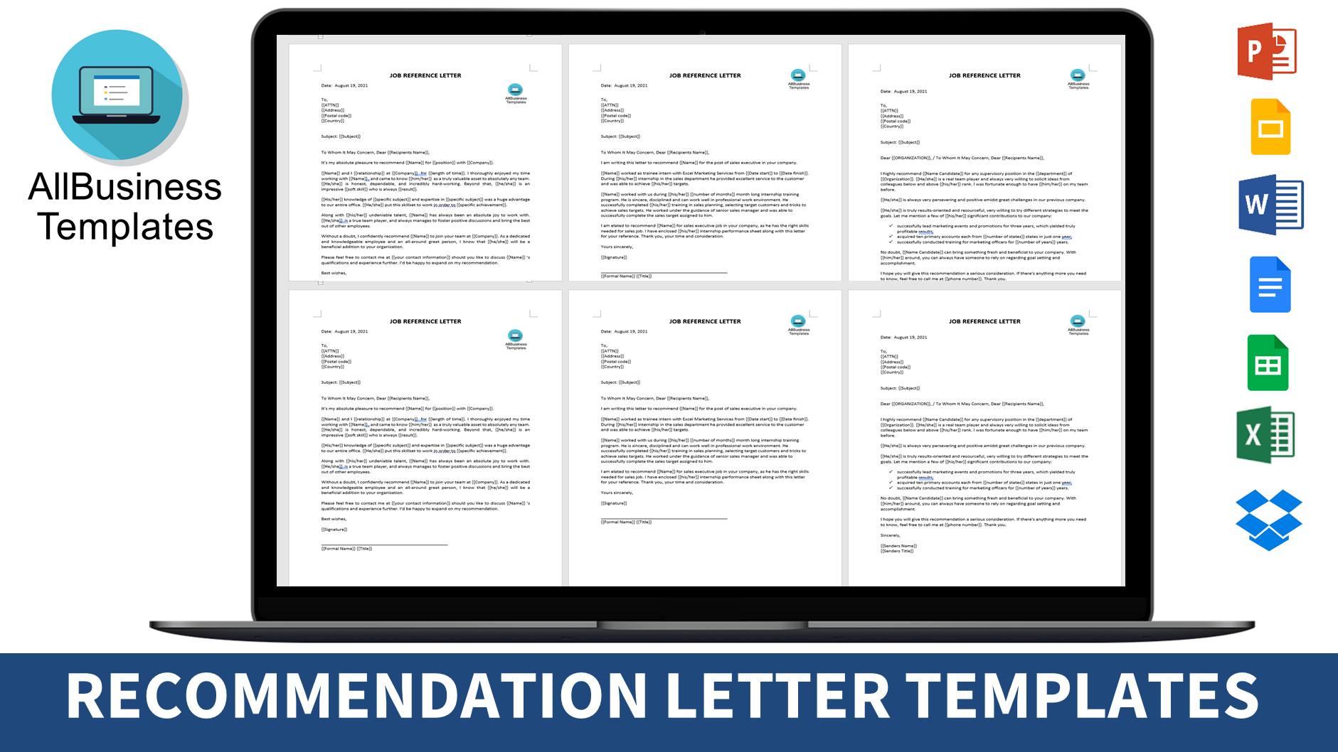 sample recommendation letter format Hauptschablonenbild