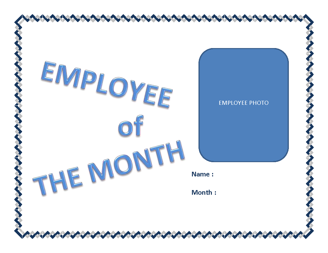 employee of the month certificate template voorbeeld afbeelding 